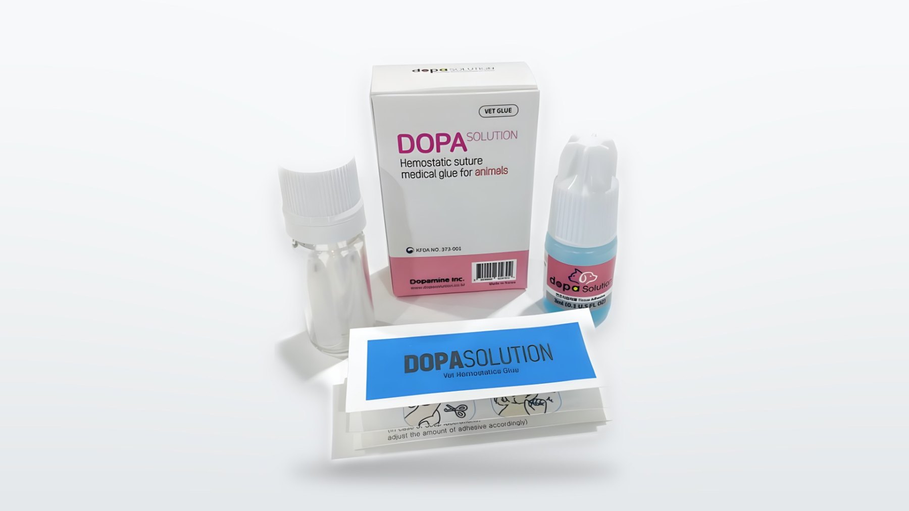 DOPA Solution 동물용 지혈 봉합 접착제 구성품